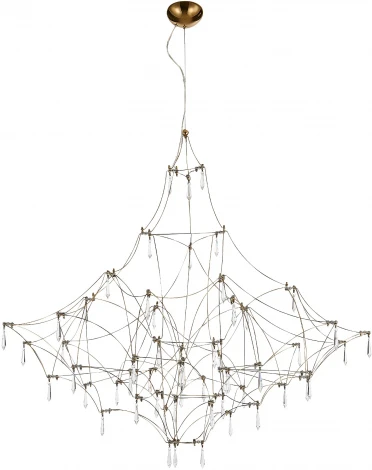 Подвесная люстра светодиодная ST Luce Gravetta SL6601.213.114 Золотистый/Прозрачный LED 114*0,5W 3000K
