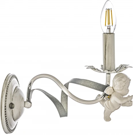 Бра Arti Lampadari Surano E 2.1.1 S (220V, подсвечник, свеча, лепестки, листья, ангелы)