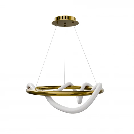 Подвесной светильник кольцо с гибким неоном Lightera Nyasa LE217L-40G WIFI (Умный дом, Голосовое, Алиса)