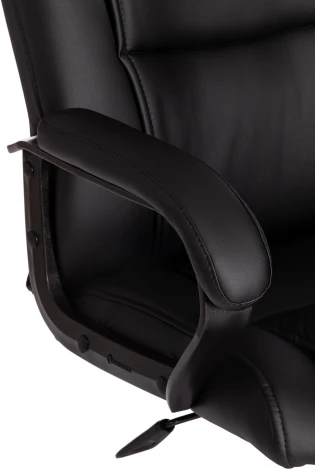 Кресло BERGAMO хром (22) кож/зам, черный, 36-6 Tetchair 19370