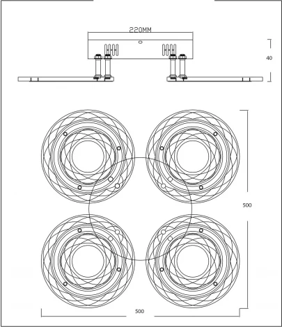 Потолочная люстра Escada Jessie 10253/4LED