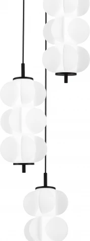 Подвесной светильник ST Luce Talisman SL6121.403.03 Черный/Белый LED 3*8W 3000K (220V, на проводе)