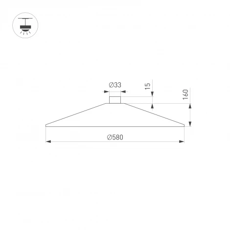 Трековый светильник светодиодный ART-INBELT-WOK-R580-20W Day4000-MIX (BK, 110 deg, 48V, DALI) (Arlight, IP20 Металл) 051190