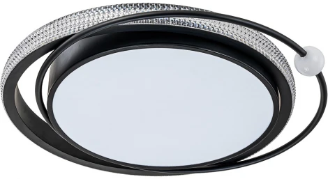 Потолочная люстра Arte Lamp Alsafi A2657PL-1BK (LED, 220V, пульт управления, круглые)