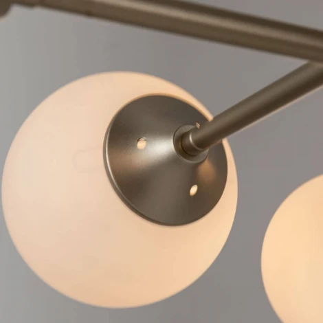 Потолочная люстра на штанге Arte Lamp Marco A2703PL-8SG (220V, шарики, молекулы)