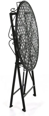 Стол Secret De Maison Patio стальной сплав, 60Dх70см, черный Tetchair 9967