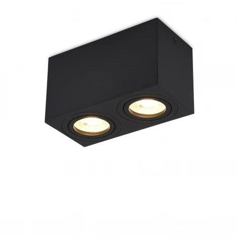 Накладной светодиодный светильник GU10 черный, без лампы Donolux Basis DL18613SQ2B