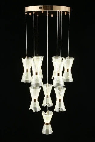 Подвесная люстра каскадная Aployt Charlayn APL.771.06.80 (LED, 220V, на проводе)