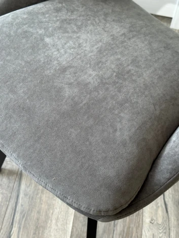 Стул ASP, 360 град. поворот. B28 Темно-серый, велюр / черный каркас, М-City