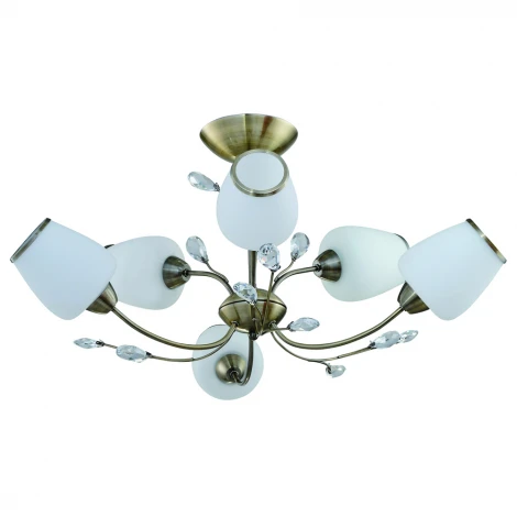 Потолочная люстра IDLamp 834 834/6PF-Oldbronze