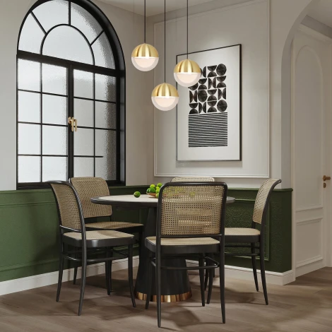 Подвесной светильник Favourite Luna 4370-1P (LED, 220V, на проводе, шар)