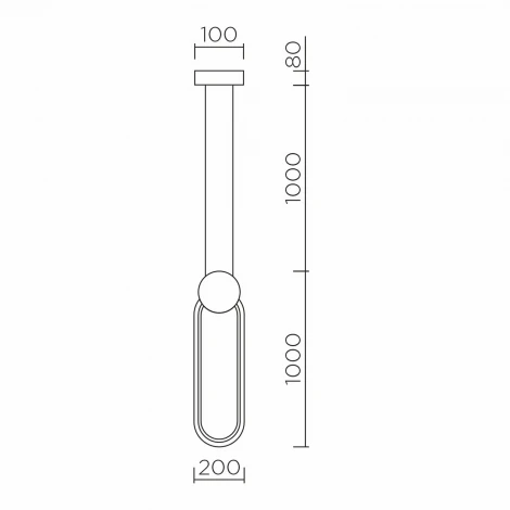 Подвесной светильник светодиодный с регулировкой цветовой температуры LED4U LED4U 8576 BK