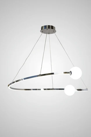Подвесной светильник AM Group AM461 D800 CROM (220V, на тросе, шар)