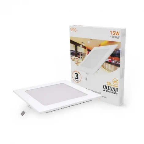 Встраиваемый точечный светильник Gauss 940111 940111115 (LED, 220V)