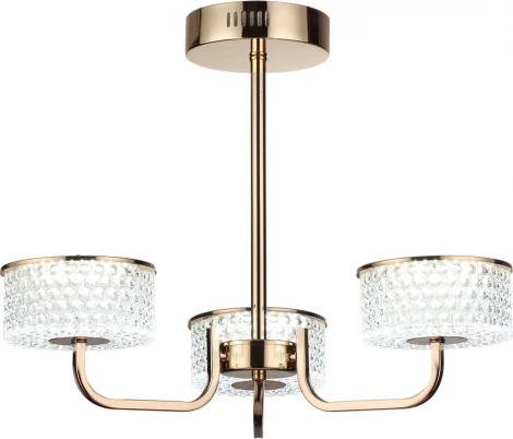 Потолочная люстра на штанге Lumion Venice 6579/40CL золото/прозрачный/металл/пластик LED 40W 220V