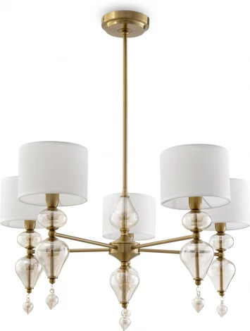 Потолочная люстра на штанге Freya Raise FR5369CL-05BS (220V, круглые)