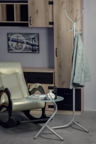 Стол журнальный Дуэт 5 металлик/ прозрачное от фабрики Mebelik