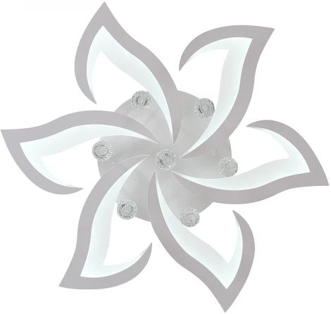 Потолочная светодиодная люстра с пультом и управлением смартфоном 120W Olimp LED LAMPS 81238 Natali Kovaltseva (регулировка яркости, 220V, подвески, цветы)