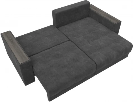 Диван угловой с декором Лига-049 НПБ Лига Диванов (Велюр) арт.128462
