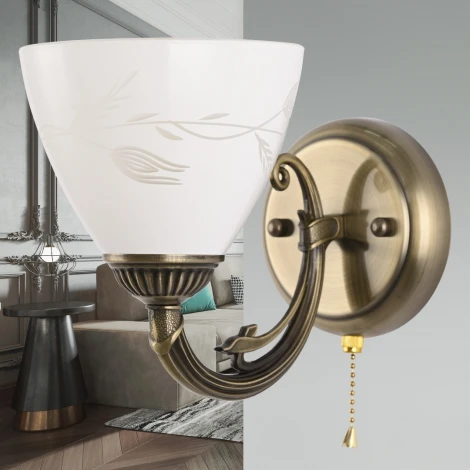 Бра с выключателем Arte Milano AM343659 343659/1W AB (220V)