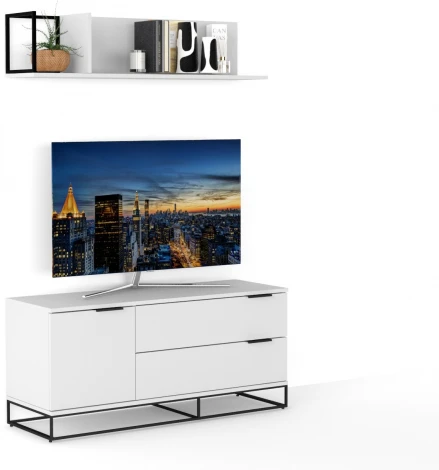 ТВ-бокс City 120 см. белый R-Home арт.401051105h