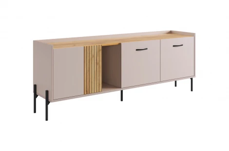 Гостиная "Доминика К1" (1572х350х2060) Mebelson (ЛДСП/Дуб крафт золотой) арт.ГК01Доминика.3369