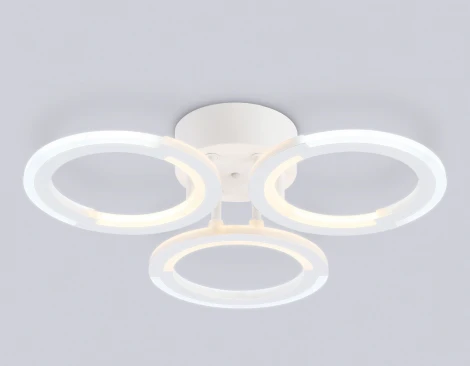 Потолочная люстра светодиодная на штанге с пультом Ambrella ACRYLICA FA8942 (регулировка яркости, 220V, кольцо)