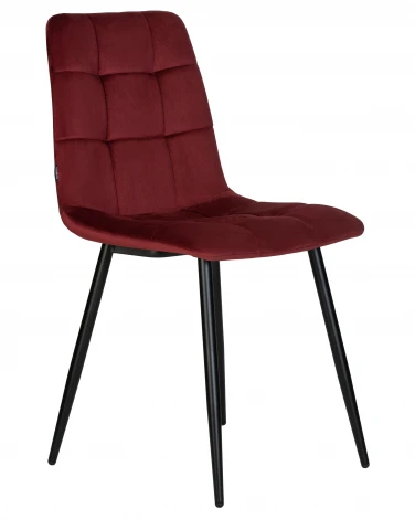 Стул обеденный CHILLY (Бордовый Holland 47, основание черное)