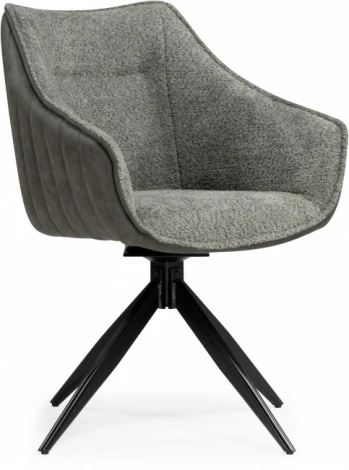 Стул на металлокаркасе Woodville Kansas gray / graphite gray / black арт.15834