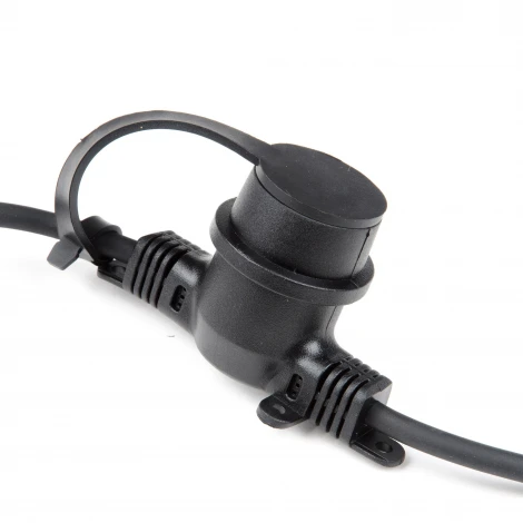 Гирлянда Uniel UDL-K121 10/E27/5M 5C IP65 BLACK BELT-LIGHT