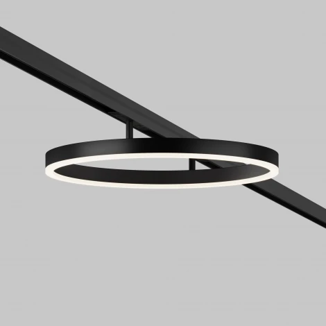 Трековый светильник магнитный однофазный 24W 48V Maytoni Rim TR227-2-24W4K-B (LED, кольцо)