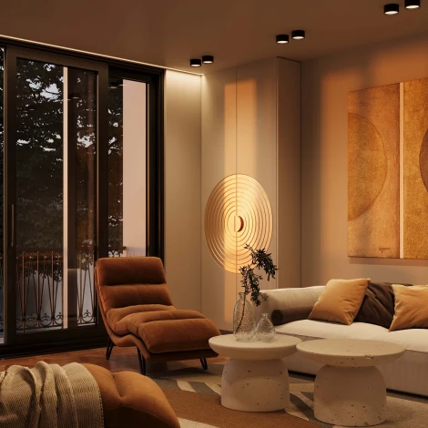 Накладной потолочный светильник Maytoni Glare C091CL-12W3K-B (LED, 220V, круглые)