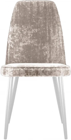 Стул DikLine 326 M02 бежевый, ножки белые арт.00-00073762