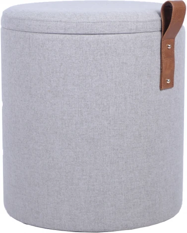 Пуф с ящиком Эркки рогожка S серый Stool Group арт.УТ000039493