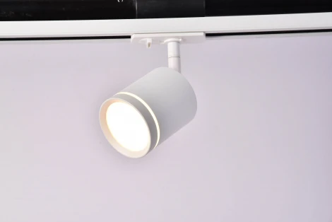 Трековый светильник Orlo Unity 3000K 5Вт 120° LED (однофазный) Maytoni Technical TR085-1-5W3K-W (220V, круглые)