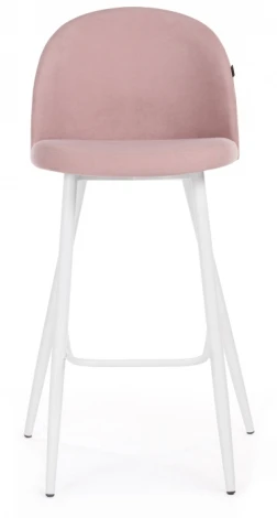 Барный стул Woodville Сондре пыльно-розовый / белый 464888