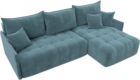 Диван угловой Лига-054 НПБ угол универсальный Лига Диванов (Велюр) арт.129028