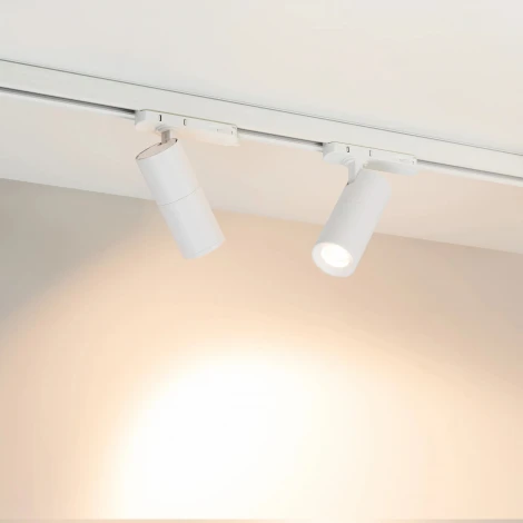 Трековый светильник трехфазный LED LGD-ARTEMIS-TRACK-4TR-R55-12W Warm3000 (WH, 8-80 deg, 230V) (Arlight, IP20 Металл) 048322