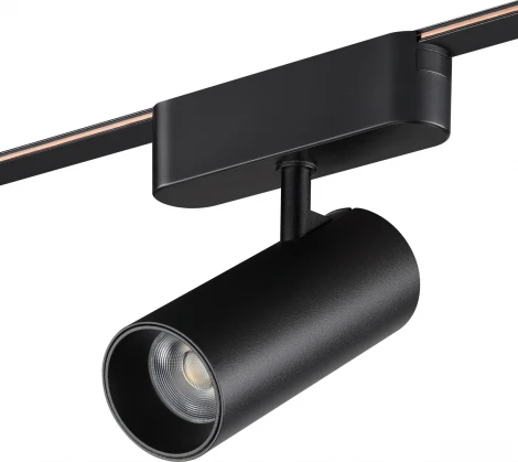 Трековый смарт-светильник для низковольтного шинопровода Novotech Easy 359470 черный с двумя режимами работы LED 12W 24V 3000-6000K (умный дом - Алиса, Tuya Smart)