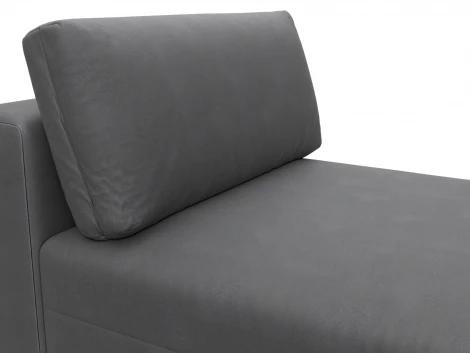 Модуль канапе Лига-060 НПБ (ЛДСП,Брус,Фанера,Замша/Серый) Лига Диванов 129562