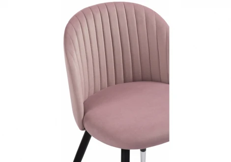 Стул Woodville на металлокаркасе Gabi light purple / black 15200