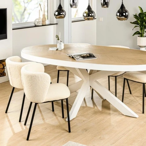 Стул Hesby Whirl (комплект 2 шт) бежевый,черный