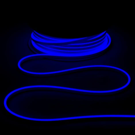 Односторонний Гибкий Неон 8х16мм Синий 12В, IP65 Laitcom FR-23515