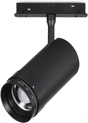 Магнитный трековый светильник ST Luce Skyline 48 ST357.436.20 ZOOM Черный LED 1*20W 48V (круглые)