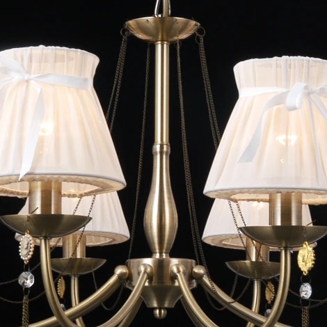 Подвесная люстра ILLUMICO IL0023-8PSQ-24 AB CASTOR (220V, на цепи)