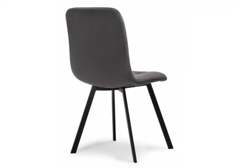 Стул на металлокаркасе bruk dark gray / black