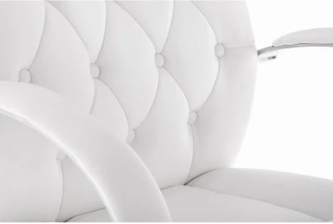 Компьютерное кресло Woodville Osiris white / satin chrome 15425