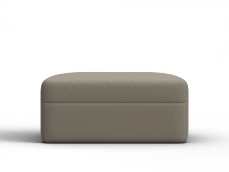 Модуль пуф Лига-060 НПБ (ЛДСП,Брус,Фанера/Пластик/Экокожа/Бежевый) Лига Диванов 130080