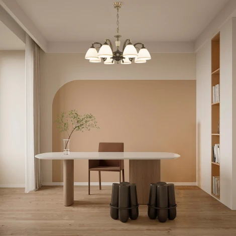 Подвесная люстра Arte Milano AM341837 341837/8 AB (220V, на цепи)