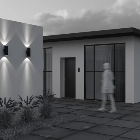 Уличный настенный светильник Outdoor O514WL-L30B3K